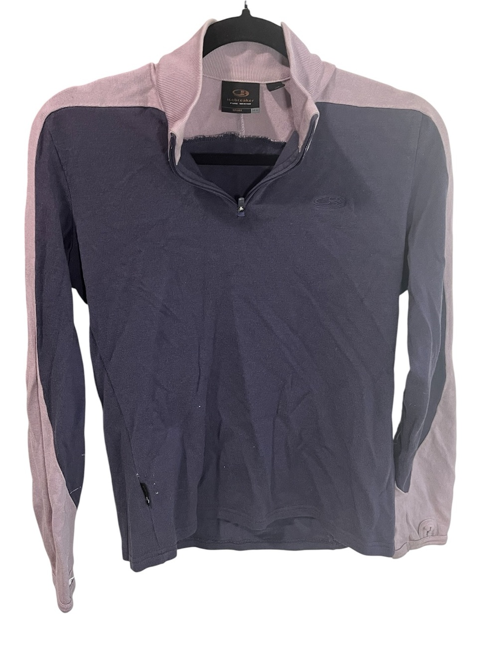 Icebreaker Sport 320 Merino Wool 1/4 Zip  Women’s size Medium Purple